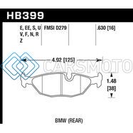 HAWK PERFORMANCE HB399G.630 BMW MOTORSPORT 16MM THICK DTC-60 REAR RACE BRAKE PADS