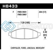HAWK PERFORMANCE HB433F.654 HPS STREET BRAKE PADS