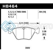 HAWK PERFORMANCE HB464S.764 BMW 330CI/330I/330XI/M3/X3/Z4 HT-10 FRONT RACE PADS