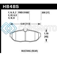 HAWK PERFORMANCE HB485W.656 07-11 FORD MUSTANG SHELBY GT500 DTC-30 RACE REAR BRAKE PADS