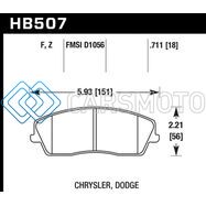 HAWK PERFORMANCE HB507F.711 09-10 DODGE CHALLENGER SE/06-10 CHARGER SE/05-10 CHRYSLER 300 HPS STREET FRONT BRAKE PADS