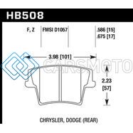 HAWK PERFORMANCE HB508F.586 HPS STREET BRAKE PADS