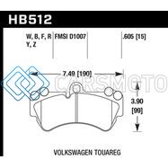 HAWK PERFORMANCE HB512F.605 HPS STREET BRAKE PADS