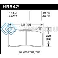HAWK PERFORMANCE HB542F.600 HPS STREET BRAKE PADS