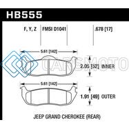 HAWK PERFORMANCE HB555F.678 06-10 JEEP COMMANDER / 05-10 GRAND CHEROKEE / 05-10 ARMADA / 04 PATHFINDER / 04-10 TITAL 5.6L /