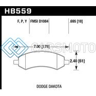 HAWK PERFORMANCE HB559F.695 HPS STREET BRAKE PADS