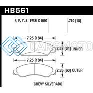HAWK PERFORMANCE HB561Z.710 PERFORMANCE CERAMIC STREET BRAKE PADS