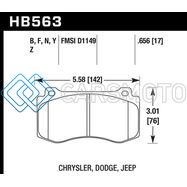 HAWK PERFORMANCE HB563Z.656 06-07 DODGE MAGNUM SRT8 / 06-09 CHALLENGER SRT8 / 05-07/09 CHRYSLER 300 C SRT8 PERFORMANCE CERA