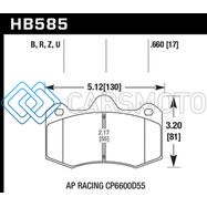 HAWK PERFORMANCE HB585B.660 12-14 MCLAREN MP4-12C HPS 5.0 FRONT BRAKE PADS
