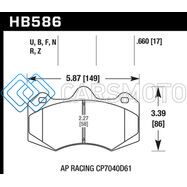 HAWK PERFORMANCE HB586Z.660 AP RACING CP7040 PERFORMANCE CERAMIC STREET BRAKE PADS