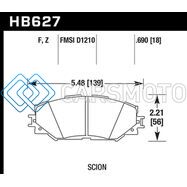 HAWK PERFORMANCE HB627F.690 08-11 SCION XB / 08-10 SCION XD / 09-10 TOYOTA COROLLA / 09-10 MATRIX / 06-10 RAV4 / 10 LEXUS H