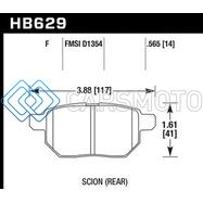 HAWK PERFORMANCE HB629F.565 08-11 SCION XB / 09-10 TOYOTA COROLLA / 09-10 MATRIX / 10 PRIUS  HPS STREET REAR BRAKE PADS