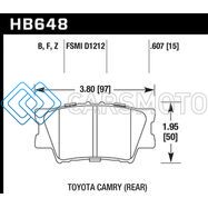 HAWK PERFORMANCE HB648F.607 HPS STREET BRAKE PADS