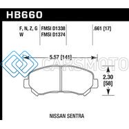 HAWK PERFORMANCE HB660B.661 09-14/16-18 NISSAN MAXIMA HPS 5.0 FRONT BRAKE PADS