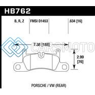 HAWK PERFORMANCE HB762Z.634 11-17 PORSCHE CAYENNE / 11-16 VW TOUAREG PERFORMANCE CERAMIC STREET REAR BRAKE PADS