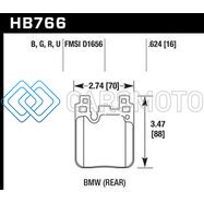 HAWK PERFORMANCE HB766B.624 12-16 BMW 328I HPS 5.0 REAR BRAKE PADS