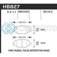 HAWK PERFORMANCE HB827B.653 13-16 FORD TAURUS SHO HPS 5.0 REAR BRAKE PADS