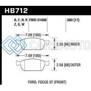 HAWK PERFORMANCE HB712D.680 13-14 FORD FOCUS 2.0L ST FRONT ER-1 BRAKE PADS