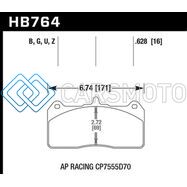 HAWK PERFORMANCE HB764B.628 AP RACING CALIPER W/ 36MM ROTOR HPS 5.0 PERFORMANCE STREET BRAKE PADS