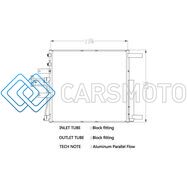 CSF 10702 2012 RAM 1500 3.7L A/C CONDENSER