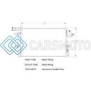CSF 10706 13-19 FORD FLEX 3.5L A/C CONDENSER