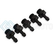 AEM 25-393 ADJUSTABLE FUEL PRESSURE REGULATOR BARB FITTING -6 (9/16IN-18) TO 7MM - 5 PACK