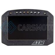 AEM 30-5603F CD-5LG CARBON LOGGING FLUSH DIGITAL DASH DISPLAY W/ INTERNAL 20HZ GPS & ANTENNA