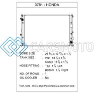 CSF 3781 16-20 HONDA CIVIC 1.5L TURBO OEM PLASTIC RADIATOR