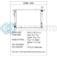 CSF 3789 15-20 KIA SEDONA 3.3L OEM PLASTIC RADIATOR