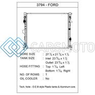 CSF 3794 16-18 LINCOLN MKX 3.7L OEM PLASTIC RADIATOR