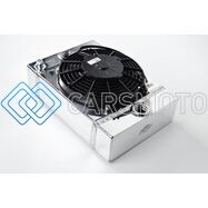 CSF 7065 UNIVERSAL DRAG RACE / TUCK RADIATOR W/9IN SPAL FAN - 10.5IN H X 10IN L X 3.6IN W