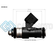 INJECTOR DYNAMICS 1300.34.14.11.4-HTP 1300-XDS - GEN 2 HAYABUSA WITH HTP RAIL CONVERSION ONLY