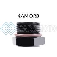 RADIUM ENGINEERING 20-1000-0406 4AN ORB SWIVEL BANJO TO 6AN MALE