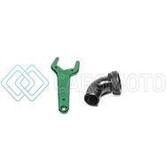 RADIUM ENGINEERING 20-1009 24AN 75 DEG HOSE END W/ WRENCH