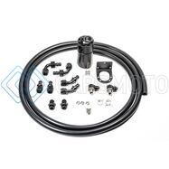 RADIUM ENGINEERING 20-1808-FL SINGLE CATCH CAN 8AN KIT FLUID LOCK