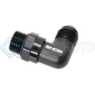 SNOW -10 SNF-60119 ORB TO -10AN 90 DEGREE SWIVEL FITTING (BLACK)