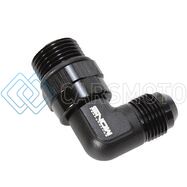 SNOW -10 SNF-60189 ORB TO -8AN 90 DEGREE SWIVEL FITTING (BLACK)