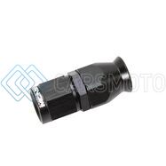 SNOW -6AN SNF-60600 STRAIGHT PTFE HOSE END (BLACK)