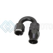 SNOW -6AN SNF-60618 180 DEGREE PTFE HOSE END (BLACK)