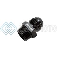 SNOW -8 SNF-60808 ORB TO -8AN STRAIGHT FITTING (BLACK)