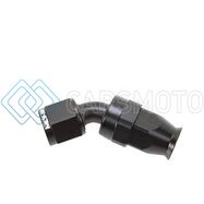 SNOW -8AN SNF-60845 45 DEGREE PTFE HOSE END (BLACK)