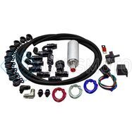 SNOW PERFORMANCE SNF-60900B SUPPLEMENTAL FUEL SYSTEM (BLACK NYLON BRAIDED STAINLESS LINE)