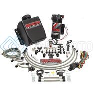 SNOW PERFORMANCE SNO-201QUAD-BRD STAGE 1 WATER INJECTION STAINLESS STEEL BRAIDED LINE QUAD NOZZLE KIT