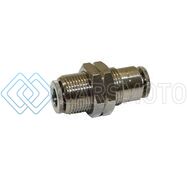 SNOW PERFORMANCE SNO-40080 BULKHEAD FITTING 1/4IN PUSH EPDM TO 1/4IN PUSH EPDM