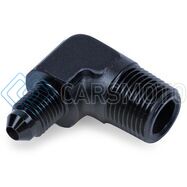 SNOW PERFORMANCE SNO-808-BRD 3/8IN NPT TO 4AN ELBOW WATER FITTING (BLACK)