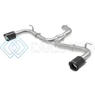 AFE 49-36417-C MACH FORCE-XP 3IN TO 2-1/2IN STAINLESS STEEL AXLE-BACK EXHAUST CARBON - 15-17 VOLKSWAGEN GTI