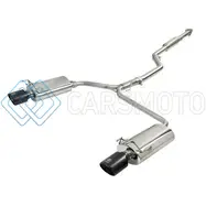 AFE 49-36605-B TAKEDA EXHAUST 304SS DUAL CAT-BACK W/ BLACK TIPS 13-17 HONDA ACCORD LX/EX/EX-L SEDAN L4 2.4L