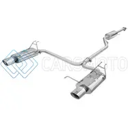 AFE 49-36612 TAKEDA EXHAUST 2.25IN TO 2IN DIA 304SS CAT-BACK W/POLISHED TIPS 08-12 HONDA ACCORD COUPE V6 3.5L