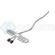 AFE 49-36618-1C POWER TAKEDA 3IN 304 SS CAT-BACK EXH W/CENTER CARBON FIBER TIPS 17-19 HONDA CIVIC SI L4-1.5L (T)