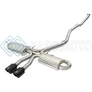 AFE 49-36621-B TAKEDA 3IN 304 SS CAT-BACK EXHAUST SYSTEM W/ BLACK TIPS 2017+ HONDA CIVIC SI (4DR) I4 1.5L (T)